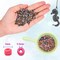 8/0 Glass Seed Beads Kit, 3mm Metal Color Waist Beads, 24Colors Small Pony Beads with String for Bracelet Necklace Earring Jewelry Making (14405PCS, 600 Per Color)